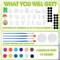 24 Set DIY Spring Garden Ceramic Crafts Kit Paint Your Own Figurines Ready to Paint Bisque Figurines Crafts Arts with 24 Magnets 4 Brushes and 2 Palette Ceramic Painting Kit for Adults 9.25 x 6.3 x 5.12 inches